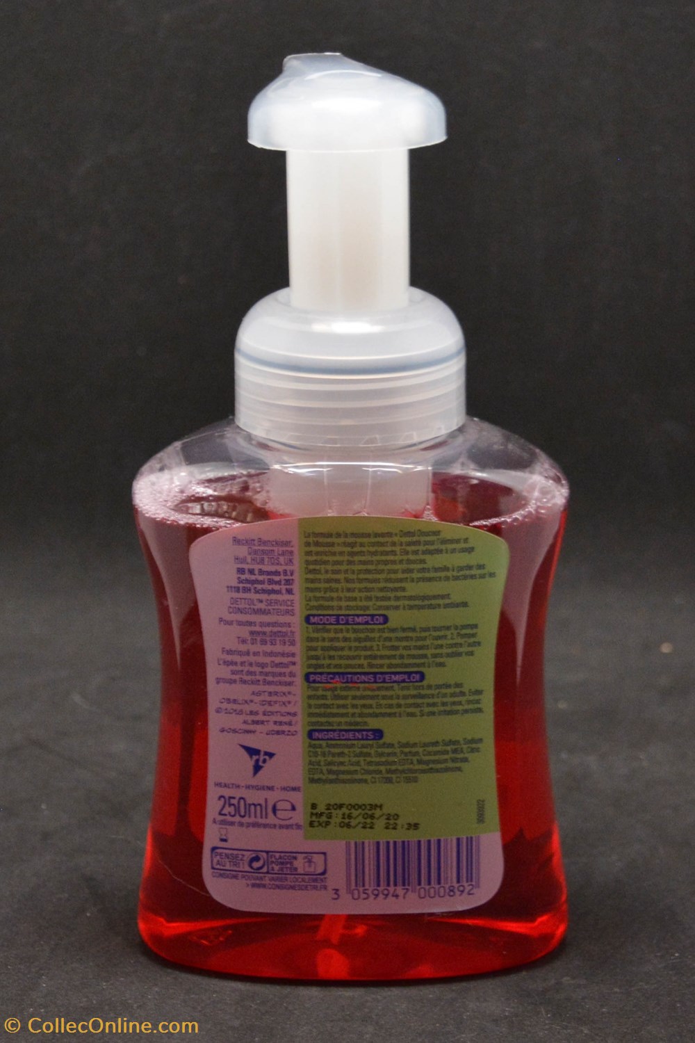 divers dettol douceur de mousse fraise 250ml