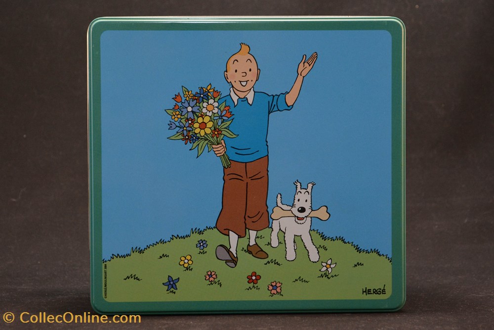 Delacre - 2005 - Campagne - Tintin couché divers delacre 2005 campagne tintin couche