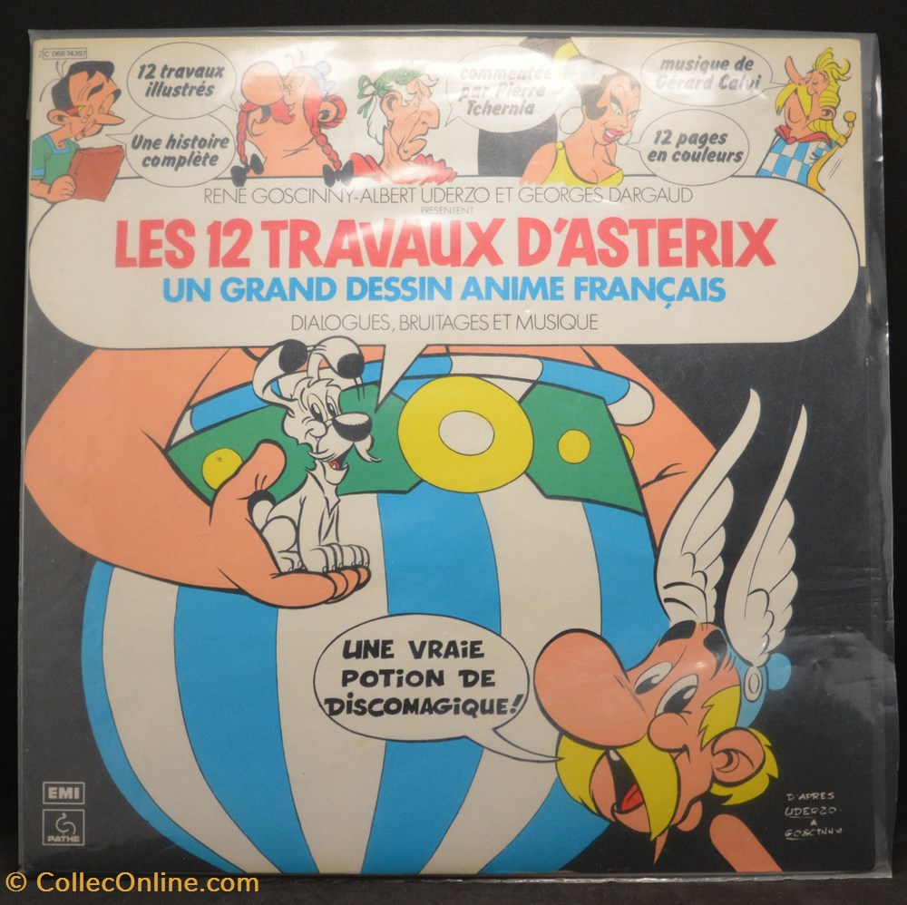 Vinyl - 33t - 1976 - Les 12 travaux d'Astérix divers film dvd blu ray vinyl 33t 1976 les 12 travaux asterix