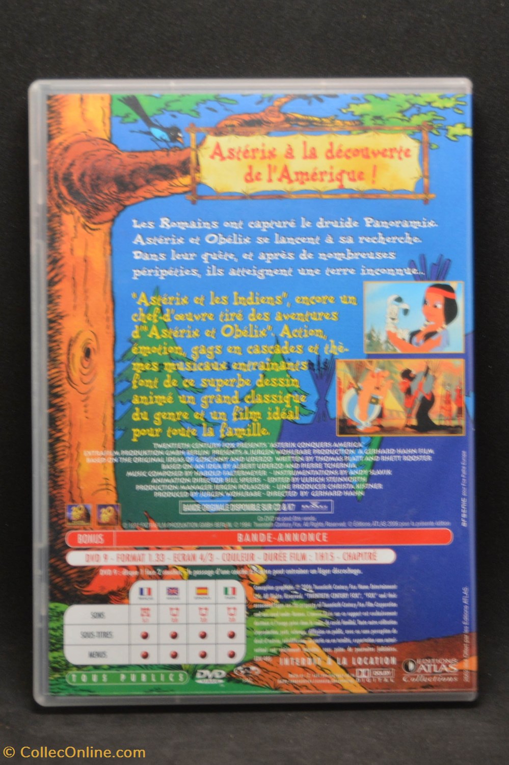 DVD - Atlas - 2006 - Astérix et les indiens divers film blu ray dvd atlas 2006 asterix et les indiens