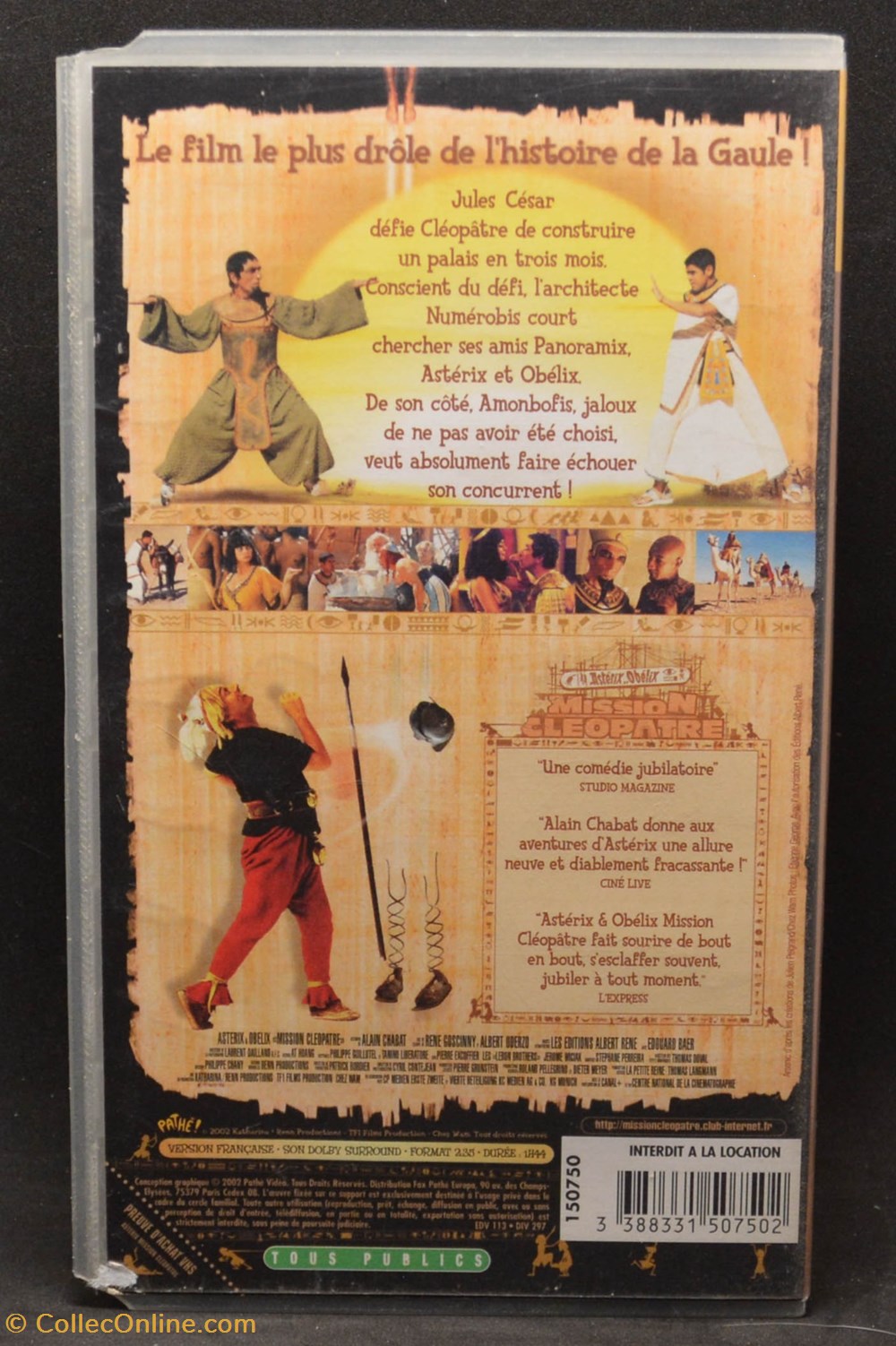 VHS - Pathé - 2002 - Mission Cléôpatre divers film dvd blu ray vhs pathe 2002 mission cleopatre