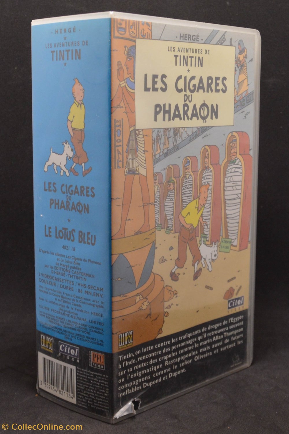 divers film dvd blu ray vhs double citel 1995 les cigares du pharaon le lotus bleu