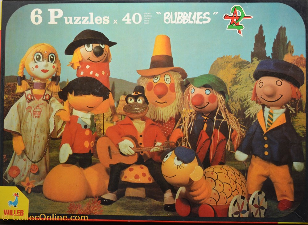 jeux de societe jouets casse tete puzzle willeb 1996 6 x 40 pieces bubblies
