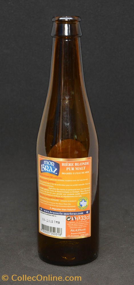 Mor Braz - Blonde - FR - 4,5% - 33cl art la table argenterie bistrot alimentation bouteille mor braz blonde fr 4 5 33cl