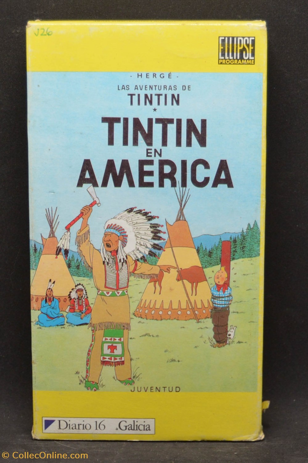 VHS - Ellipse - Espagnol - Tintin en America divers film dvd blu ray vhs ellipse espagnol tintin en america