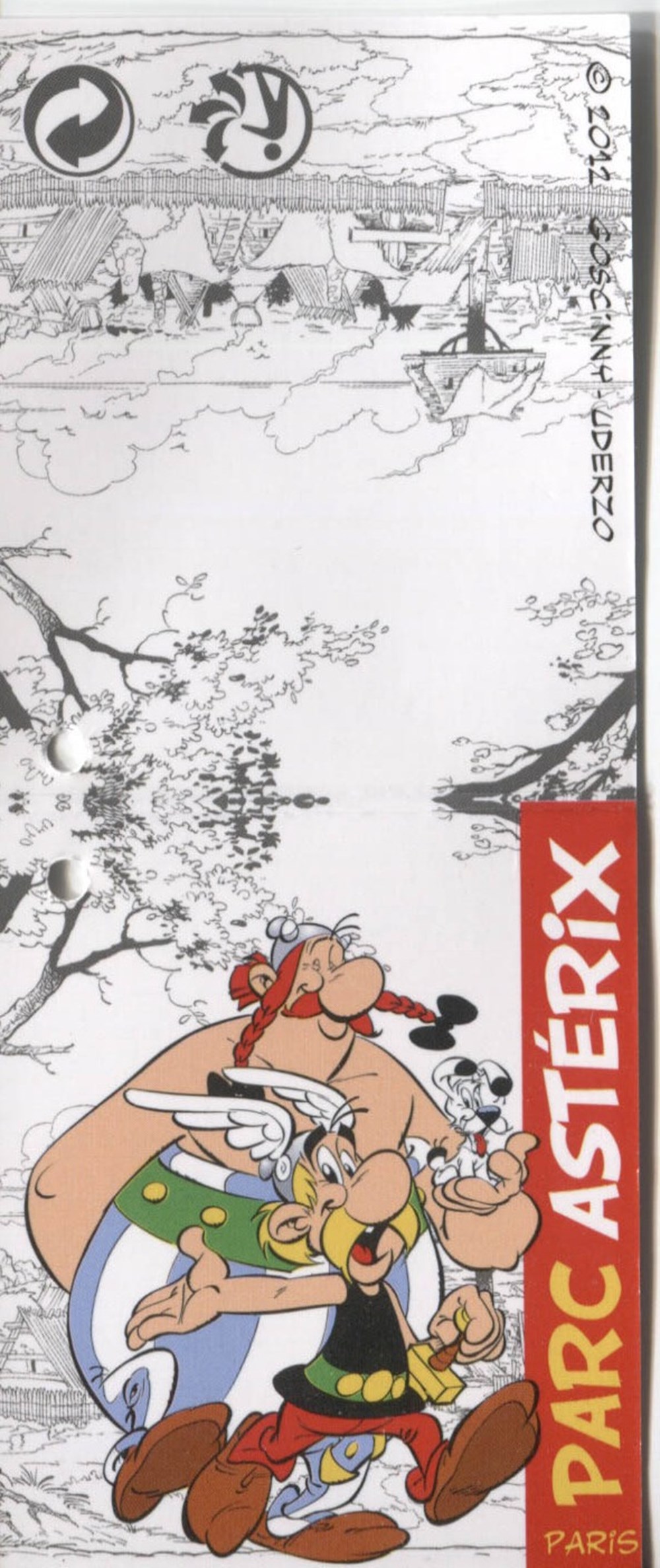 documents anciens publicites etiquette parc asterix 2023 sac isotherme