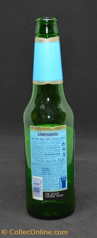Löwenbräu - Blonde - DE - 5,2% - 33cl art la table argenterie bistrot alimentation bouteille lowenbrau blonde de 5 2 33cl