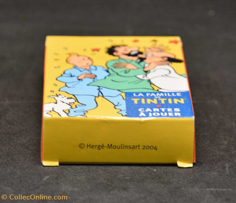 jeux jouet cartes a jouer moulinsart 2004 la famille de tintin