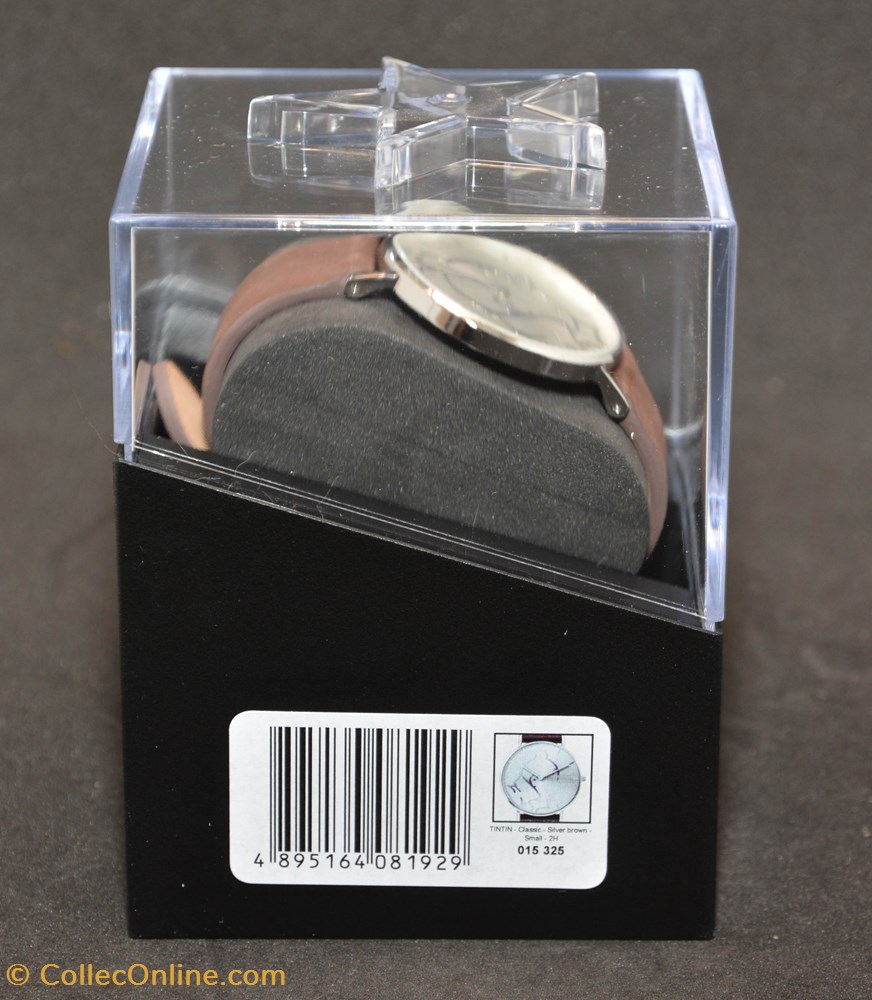 Montre - Moulinsart - 2018 - Classic - Silver brown - Small 4 bijoux horlogerie montre moulinsart 2018 classic silver brown small