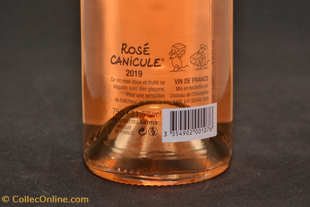 art de la table argenterie bistrot alimentation bouteille rose canicule rose 2019