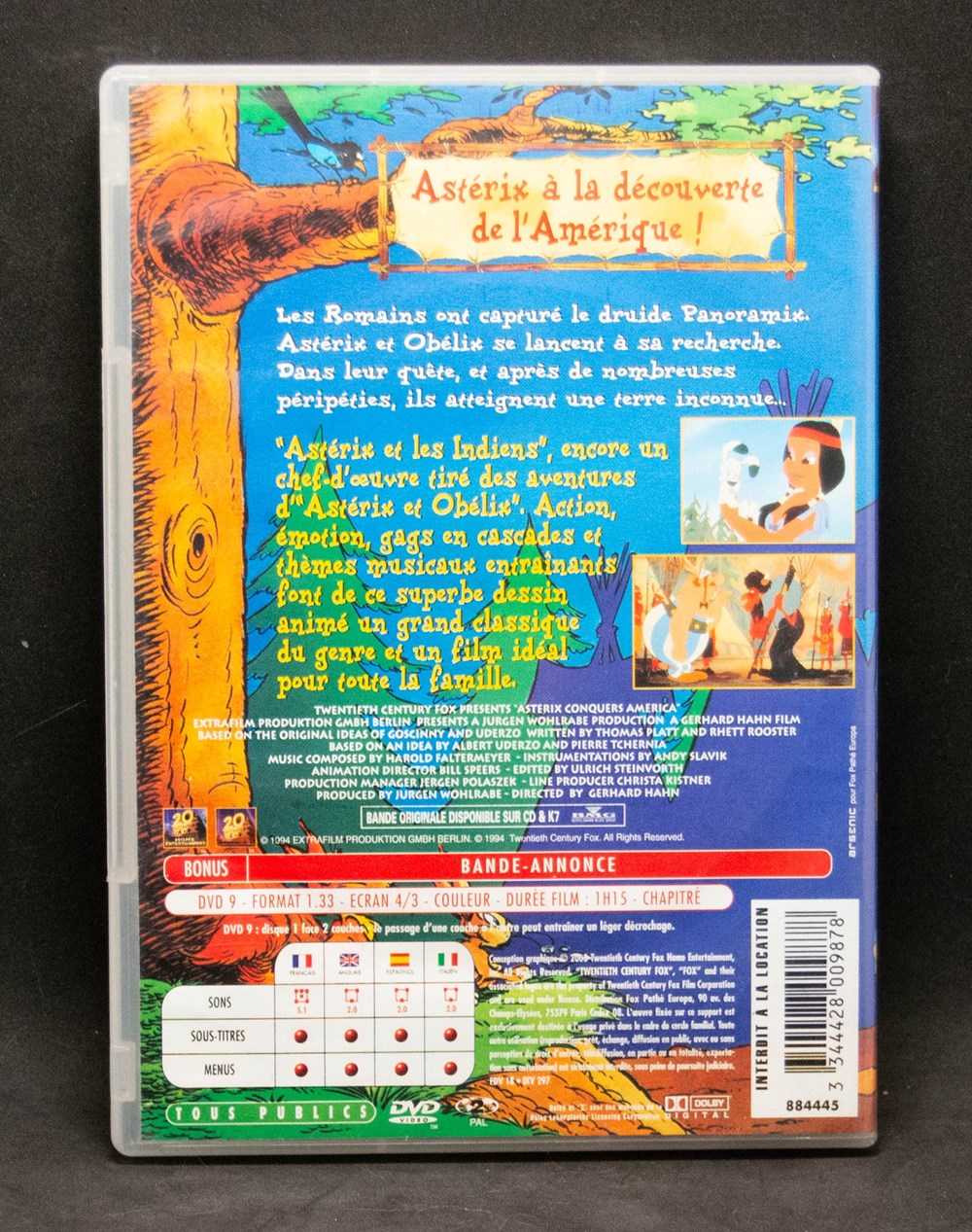DVD - Fox - 1995 - Astérix et les indiens divers film blu ray dvd fox 1995 asterix et les indiens
