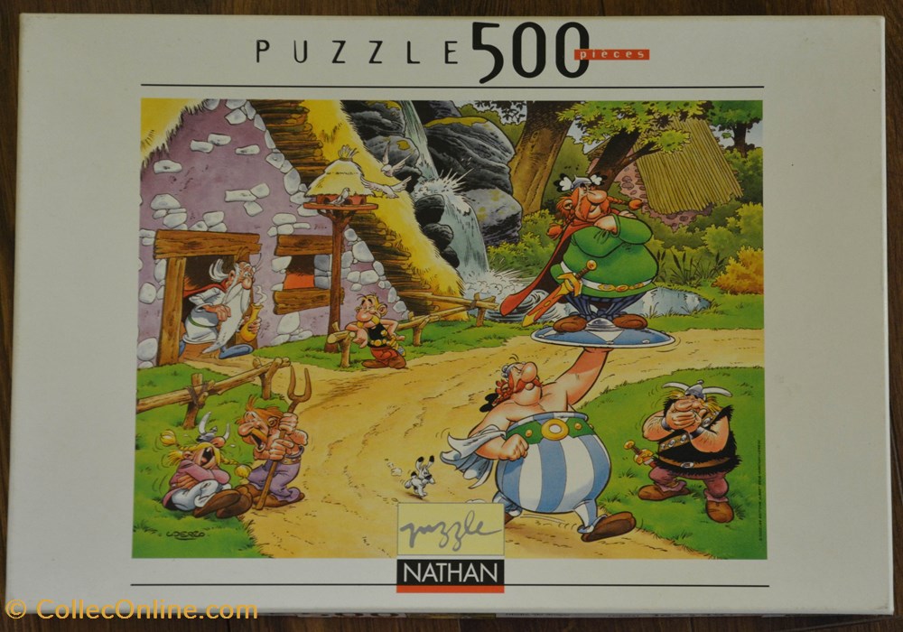 jeux de societe jouets casse tete puzzle nathan 2001 500 pieces obelix porteur