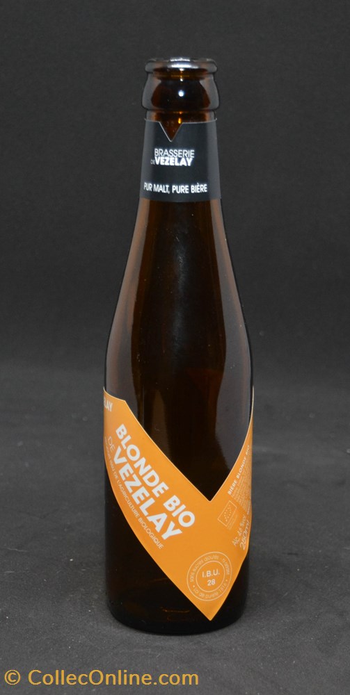 Vezelay Bio - Blonde - FR - 4,6% - 25cl art table argenterie bistrot alimentation bouteille vezelay bio blonde fr 4 6 25cl