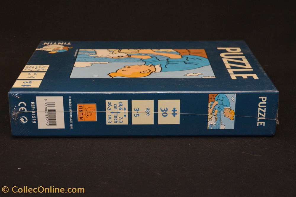 Moulinsart - 1998 - 30 pièces - Tintin et Milou 5 jeux jouet puzzle moulinsart 1998 30 pieces tintin et milou