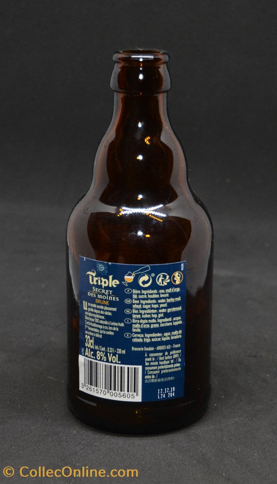 Secret des moines - Brune - FR - 8% - 33cl art la table argenterie bistrot alimentation bouteille secret des moines brune fr 8 33cl