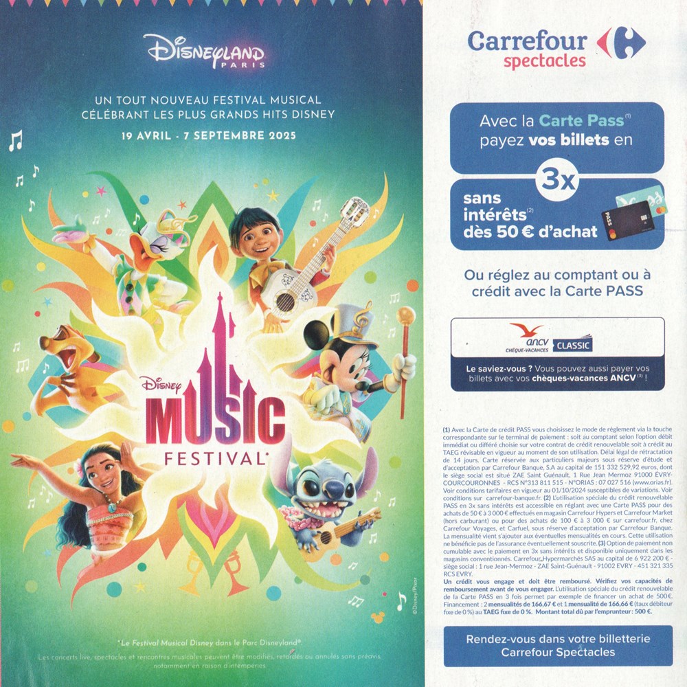documents anciens publicites carrefour 2025 le book sorties mars septembre 2025