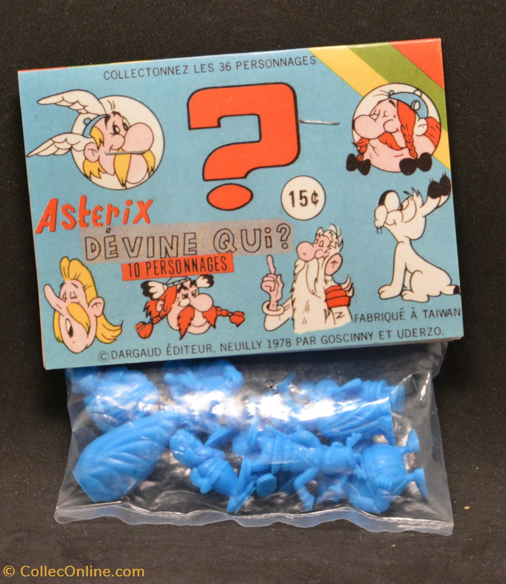 figurines plagiat espagne 90 asterix devine qui 10 personnages bleu