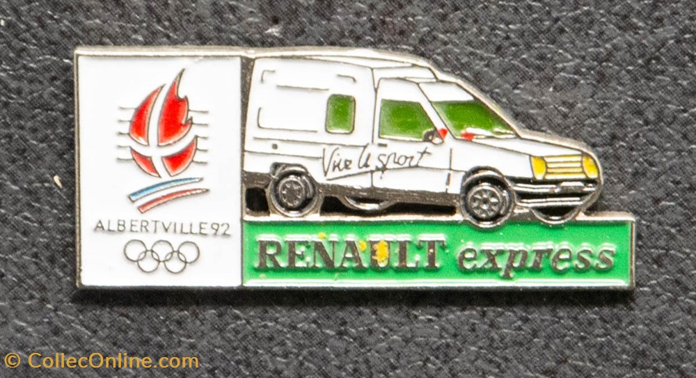 JO - Albertville 92 - Renault express divers pin badges jo albertville 92 renault express