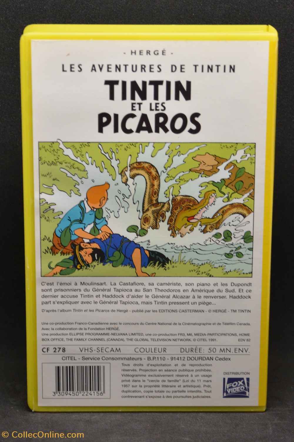 divers film dvd blu ray vhs citel 1991 21 tintin et les picaros