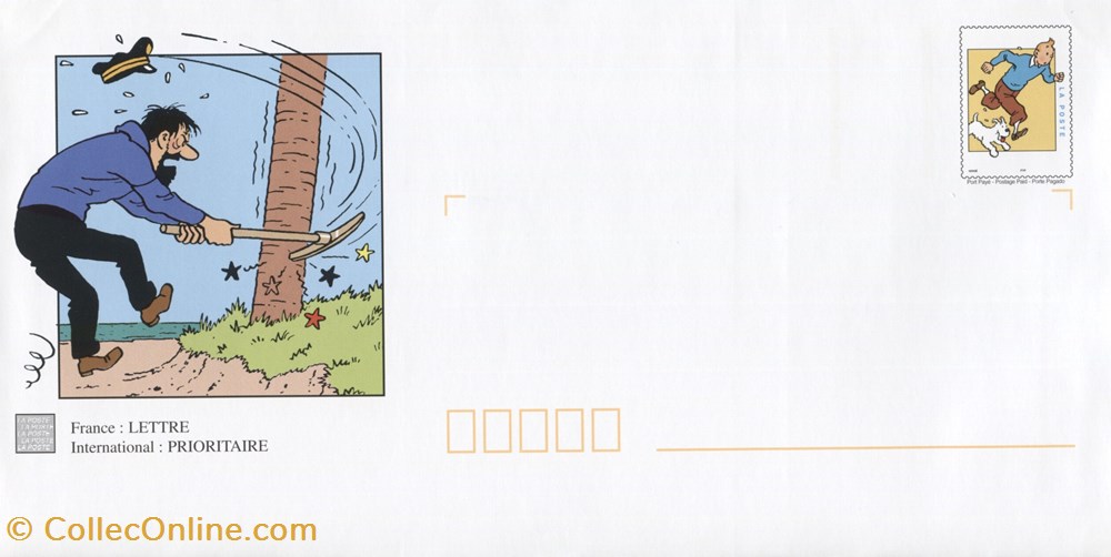 timbre france pap carte neuf 2000 les aventures de tintin