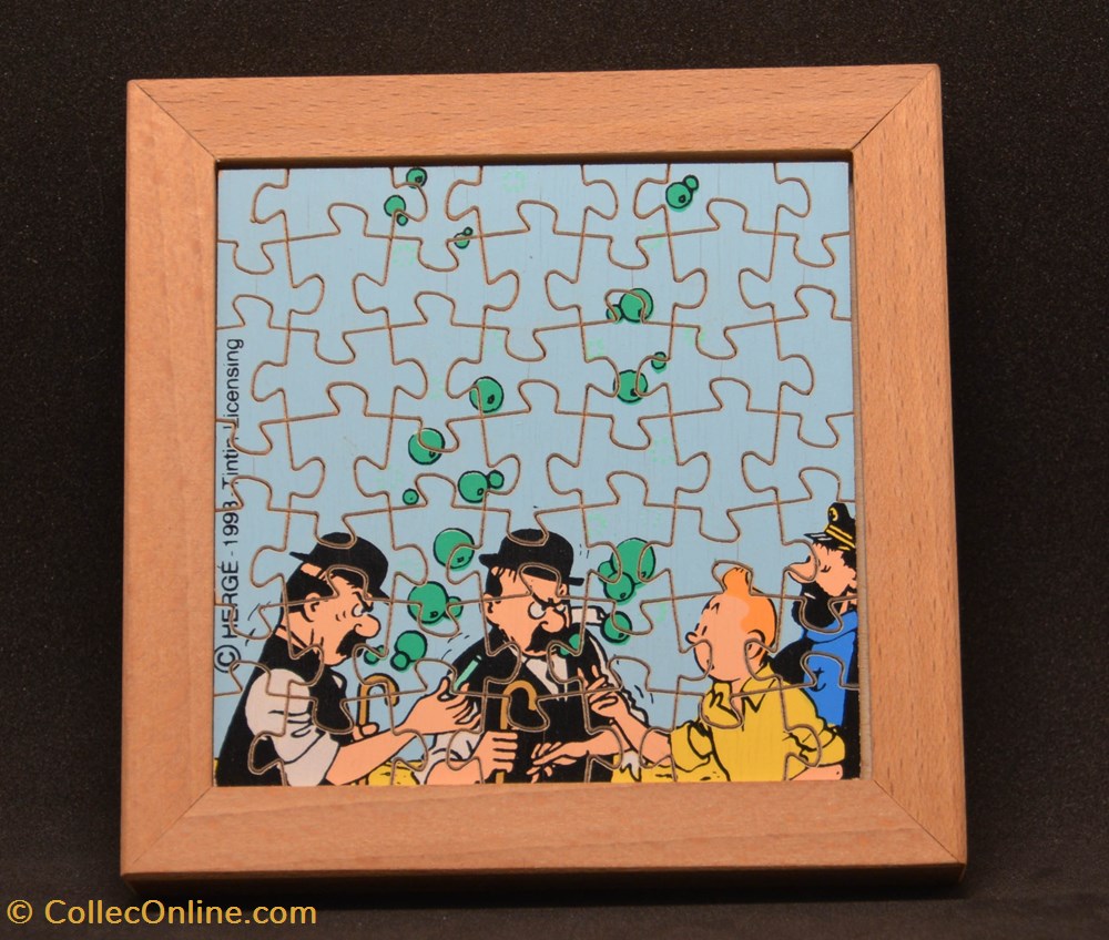 Trousselier - 1993 - 49 pièces - Tintin, Haddock et les Dupond jeux jouet puzzle trousselier 1993 49 pieces tintin haddock et les dupond