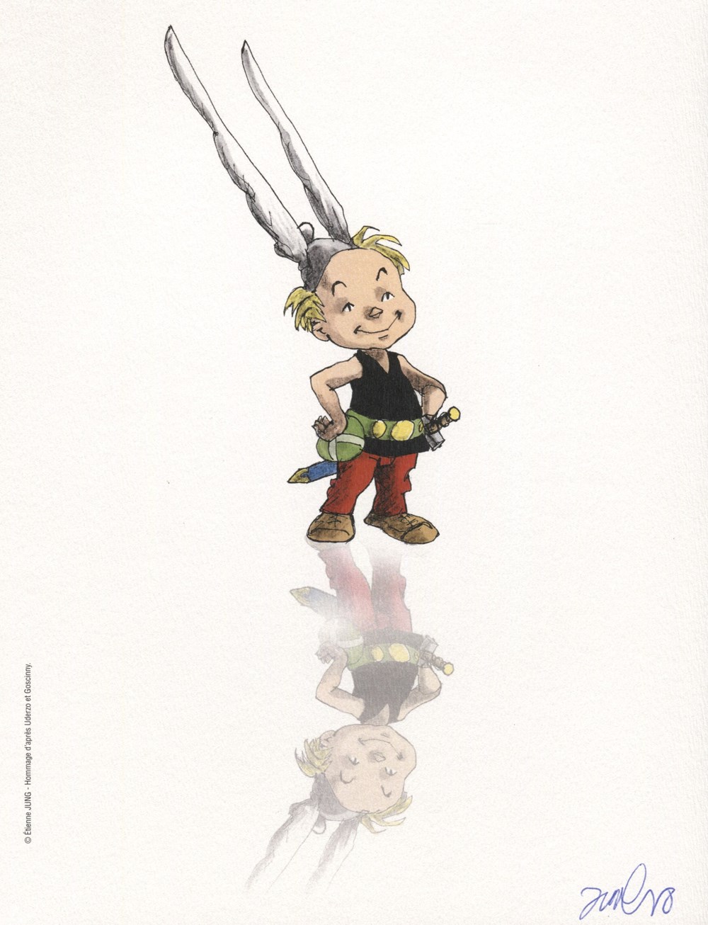 Hommage à Uderzo - Jung cartes postales hommage a uderzo jung
