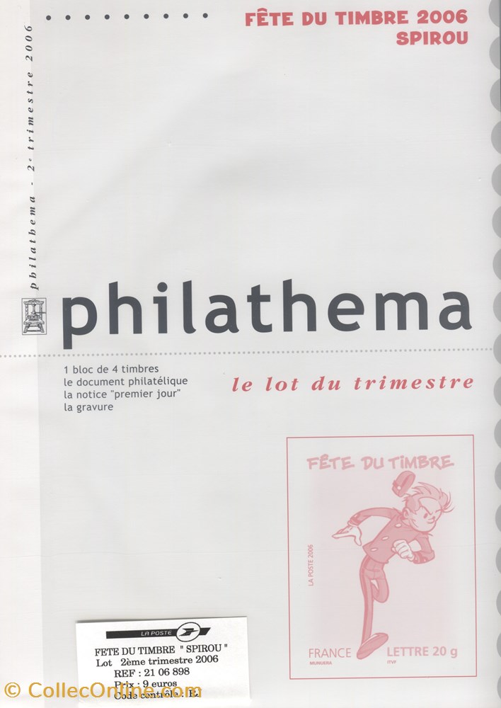 france philathema neuf 2006 fete du timbre spirou