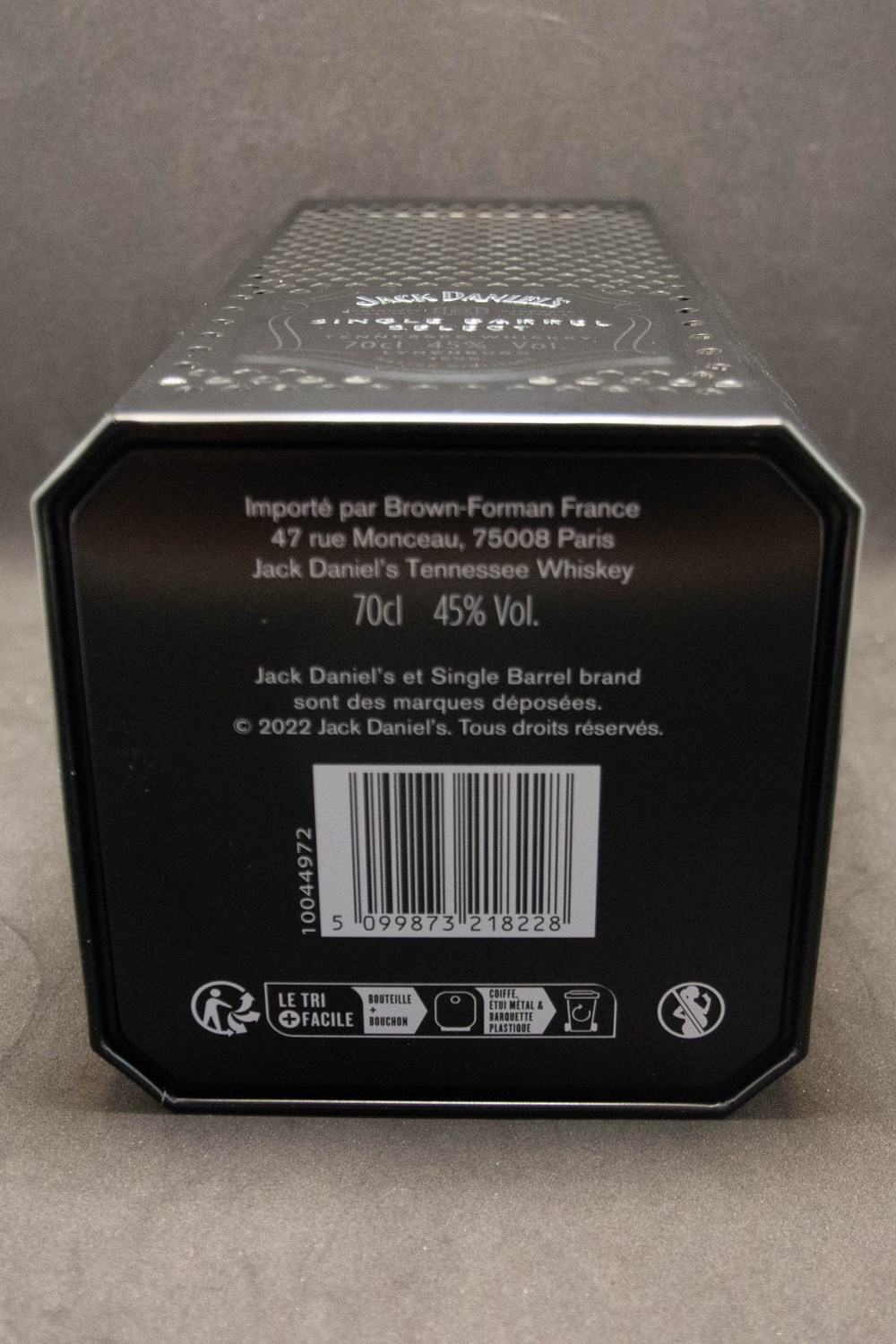 Jack Daniel's - Single barrel - Metal Box 02 art de la table argenterie bistrot alimentation bouteilles jack daniel s single barrel metal box 02