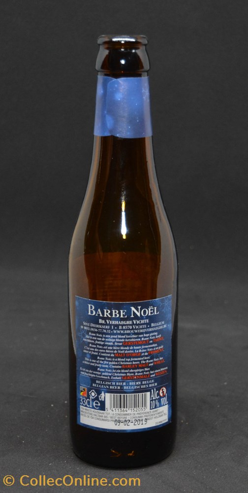 Barbe Noël - Blonde - BE - 10% - 33cl art la table argenterie bistrot alimentation bouteille barbe noel blonde be 10 33cl