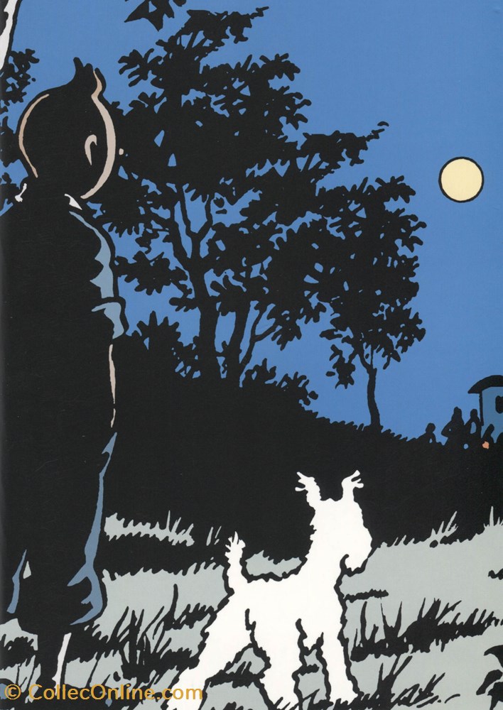 Cahier - 2009 - Moulinsart - 15x21 - Clair de Lune vieux papier autre cahier 2009 moulinsart 15x21 clair de lune