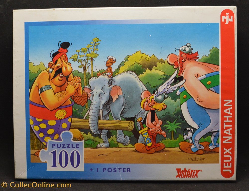 Nathan - 1998 - 100 pièces - Le dresseur d'éléphants jeux de societe jouets casse tete puzzle nathan 1998 100 pieces le dresseur elephants