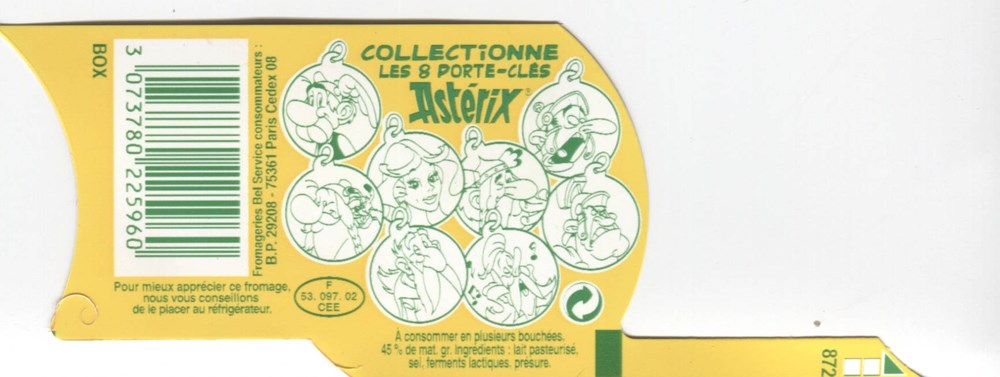 Mini-Babybel - Porte clé - Obélix documents anciens publicites mini babybel porte cle obelix