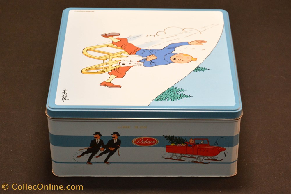 Delacre - 2004 - Sports d'hiver - Tintin en luge 3 diver delacre 2004 sports hiver tintin en luge