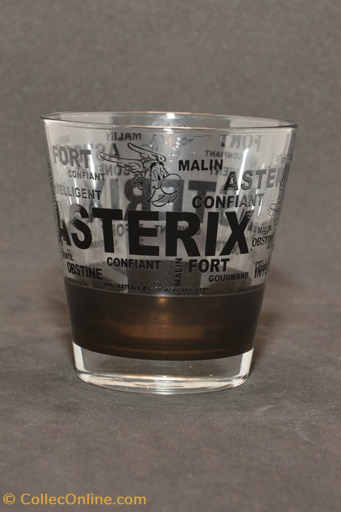 Verre - Parc Astérix - Astérix 2 art de la table argenterie service the cafe tasses mugs verre parc asterix asterix