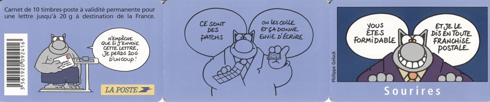 timbres france 1er bloc neuf 2005 20g le chat sourires