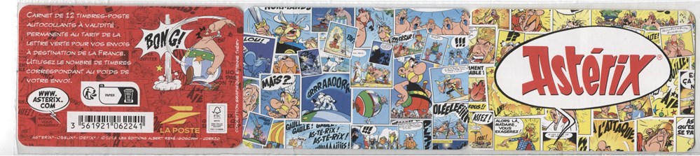 France - Carnet - 2025 - 12xLV - Astérix timbres france carnet 2025 12xlv asterix