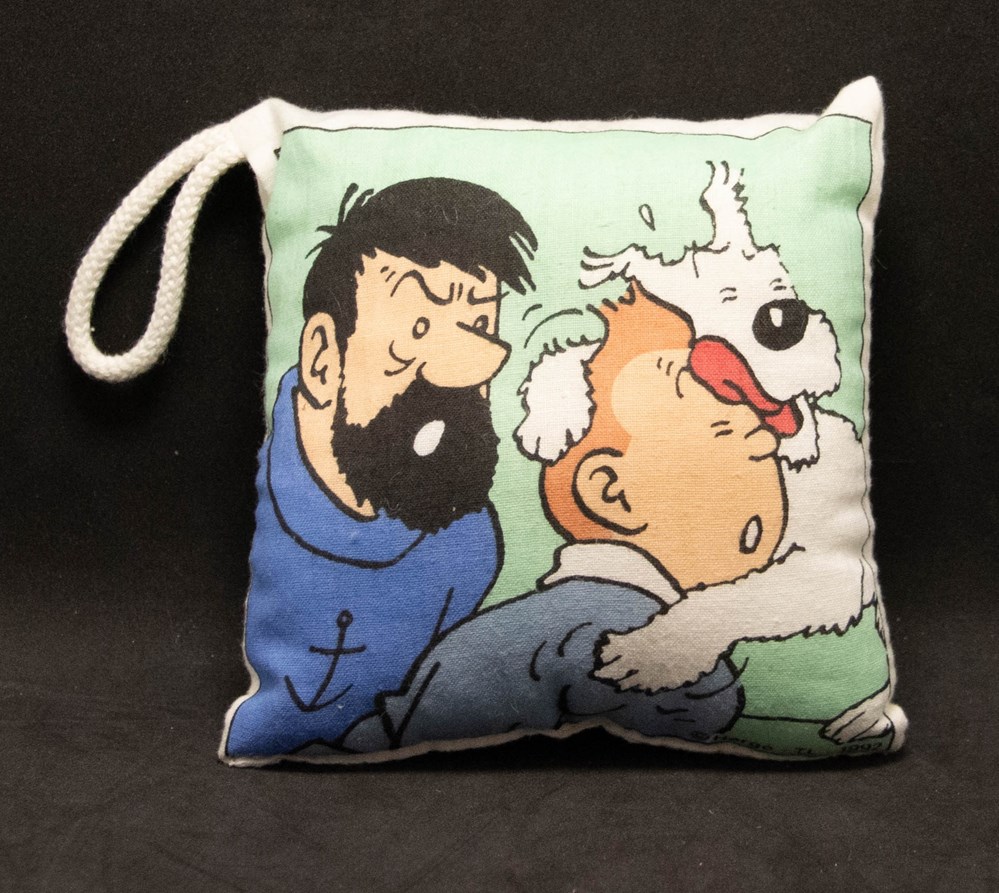 divers coussin porte cle moulinsart 1992 milou tintin et haddock