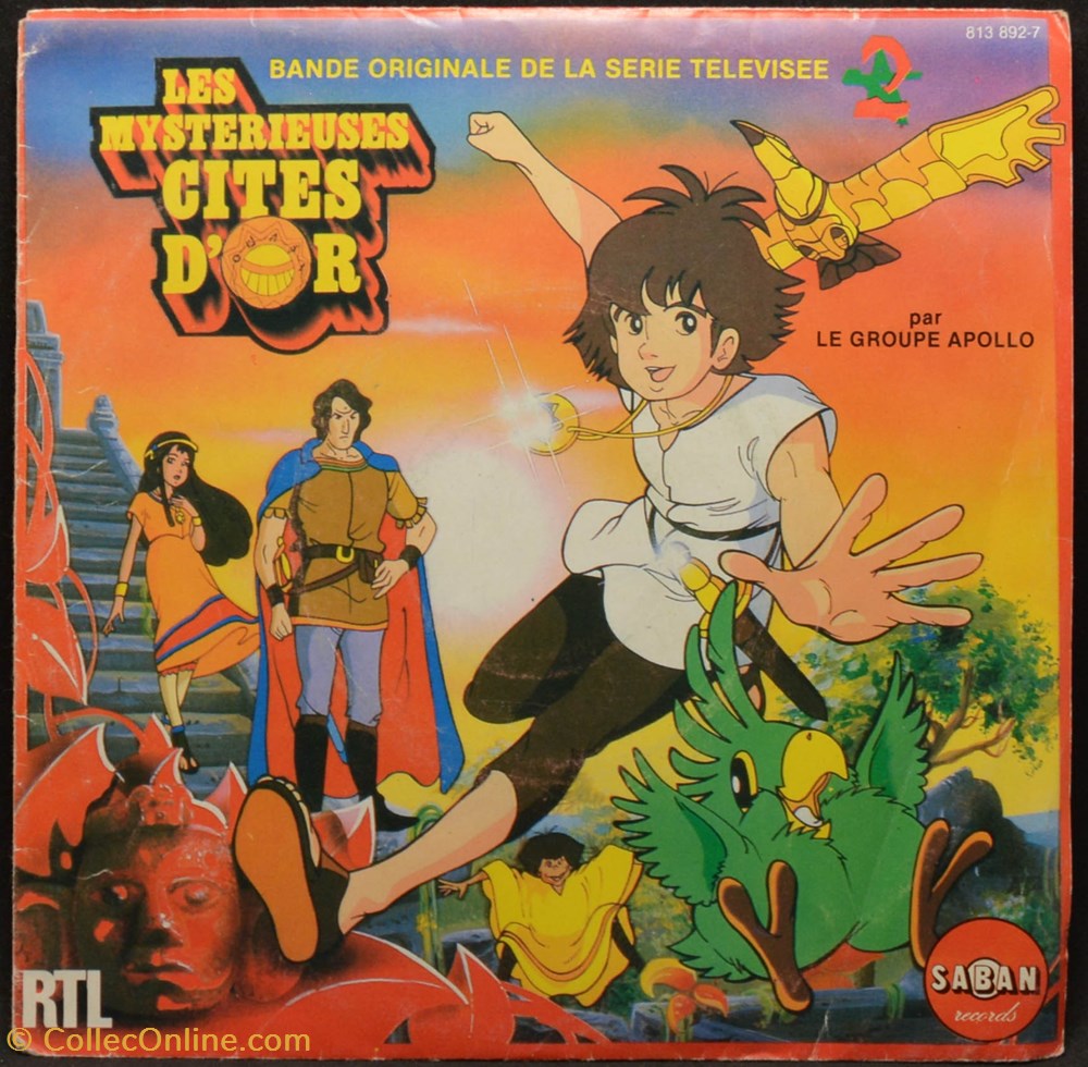 Vinyl - 45 tours - 1982 - Les mystérieuse cités d'or musique instruments disques vinyles vinyl 45 tours 1982 les mysterieuse cites or