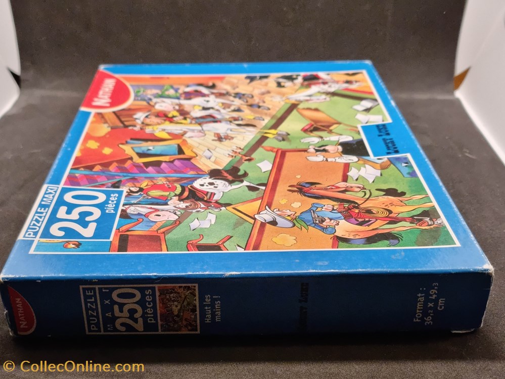 jeux de societe jouets casse tete puzzle lucky luke nathan 250 pieces 1999 hauts les mains