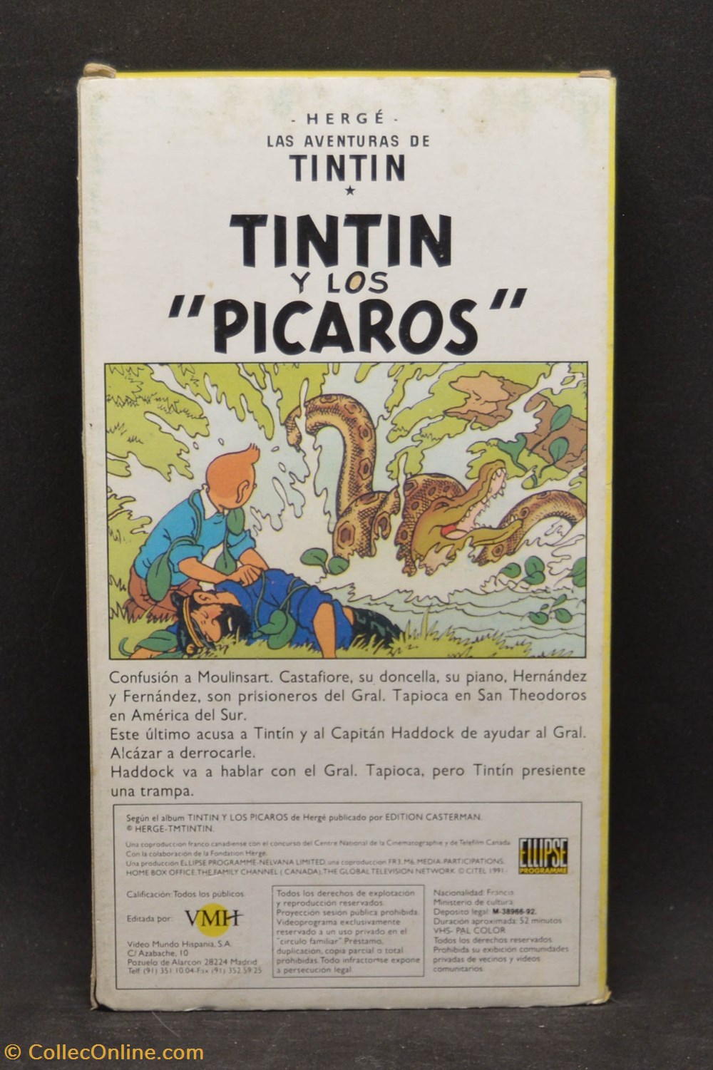 VHS - Ellipse - Espagnol - Tintin y los Picaros divers film dvd blu ray vhs ellipse espagnol tintin y los picaros