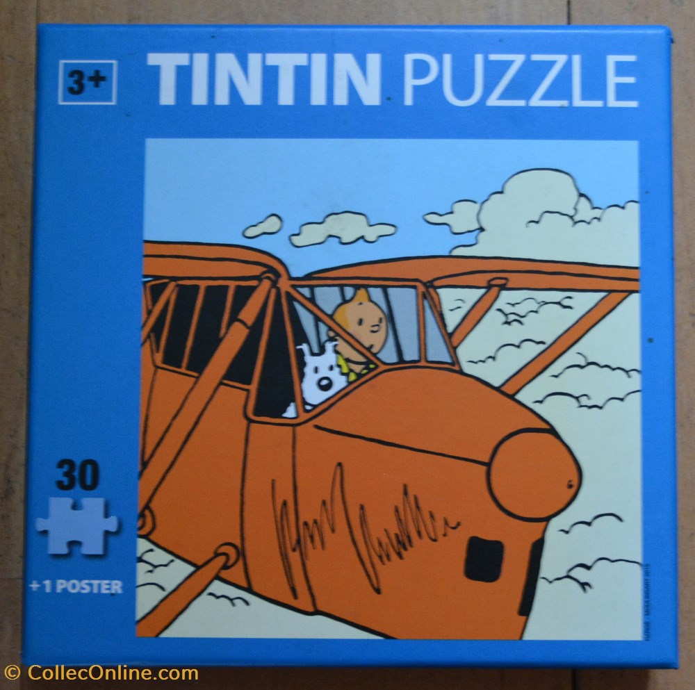 Moulinsart - 2015 - 30 pièces - En avion jeux de societe jouets casse tete puzzle moulinsart 2015 30 pieces en avion