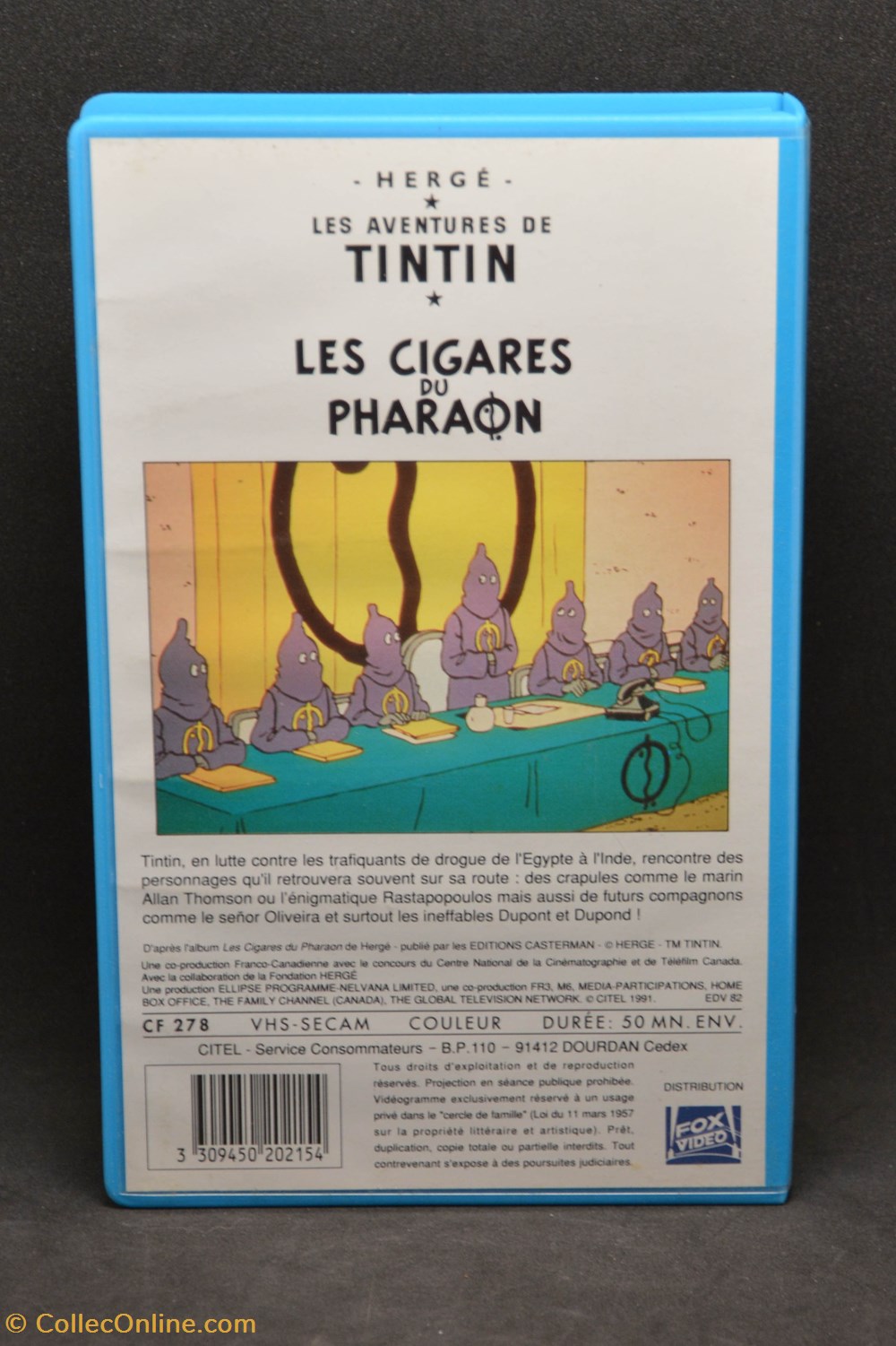 VHS - Citel - 1991 - 02 - Les cigares du Pharaon divers film dvd blu ray vhs citel 1991 02 les cigares du pharaon