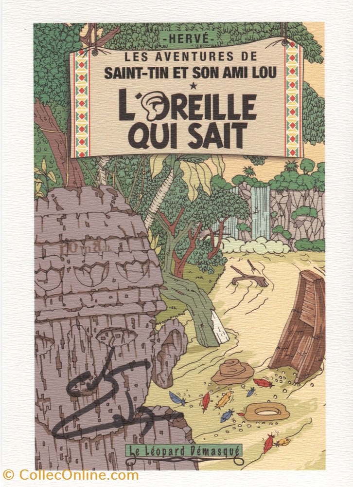 Ex-libris - Gordon Zola - 14x21 - L'oreille qui sait carte postale ex libris gordon zola 14x21 oreille qui sait