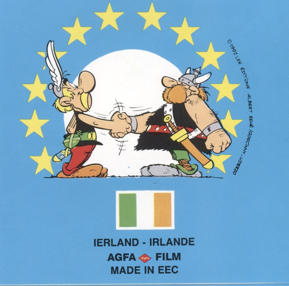 AGFA - 1992 - Sticker Irlande divers agfa 1992 sticker irlande
