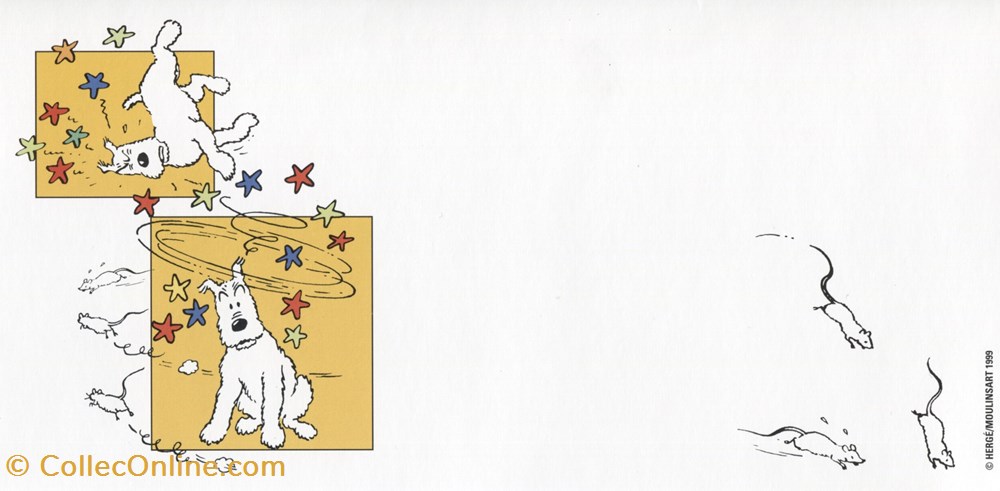 timbre france pap carte neuf 2000 les aventures de tintin