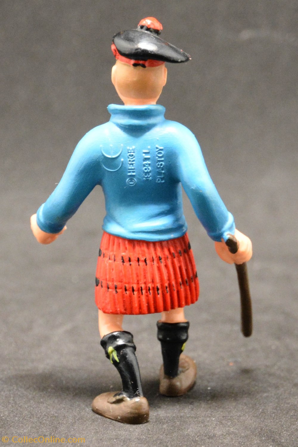 Plastoy - 1994 - 8,5cm - Tintin en kilt figurines plastoy 1994 8 5cm tintin en kilt