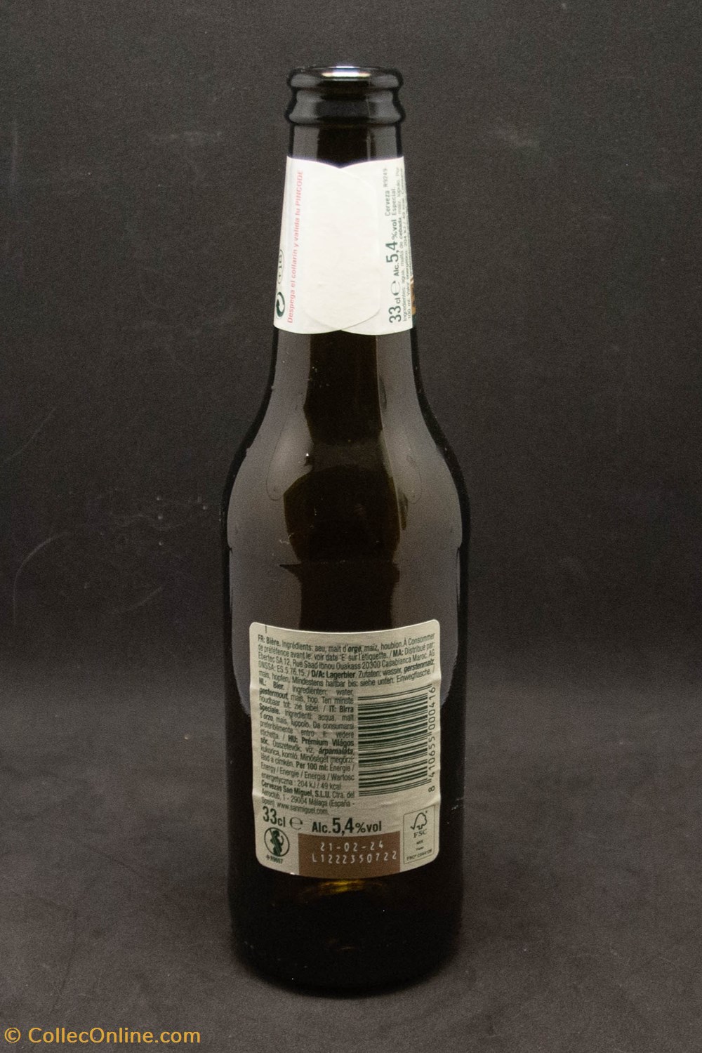 San Miguel - Blonde - ES - 5,4% - 33cl art la table argenterie bistrot alimentation bouteilles san miguel blonde es 5 4 33cl