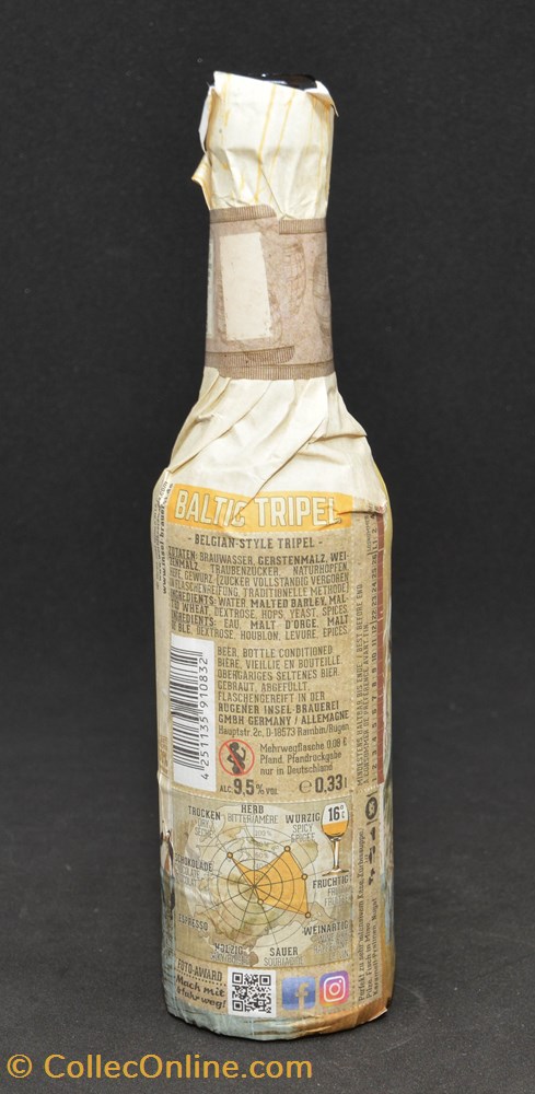 Baltic Farm - Triple - DE - 9,5% - 33cl art la table argenterie bistrot alimentation bouteille baltic farm triple de 9 5 33cl
