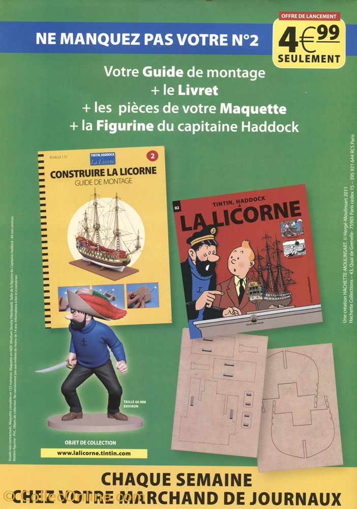 Hachette - La Licorne - 2011 - Affiche vieux papier ticket d entree hachette la licorne 2011 affiche