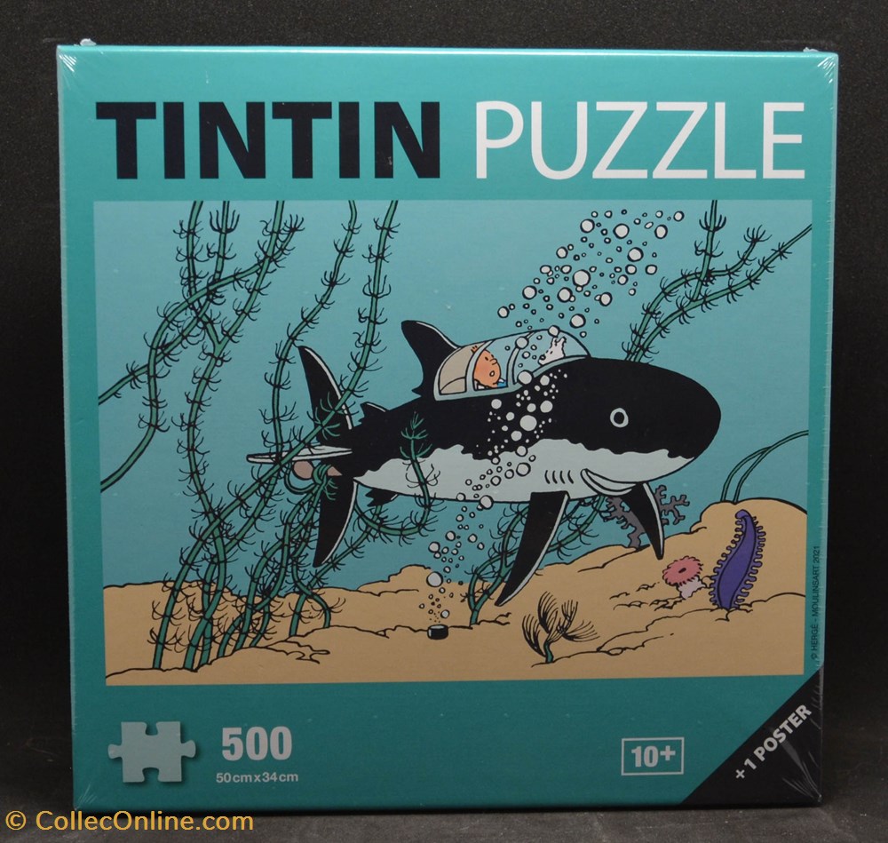 Moulinsart - 2021 - 500 pièces - Le trésor de Rackam Le Rouge jeux societe jouets casse tete puzzle moulinsart 2021 500 pieces le tresor de rackam le rouge